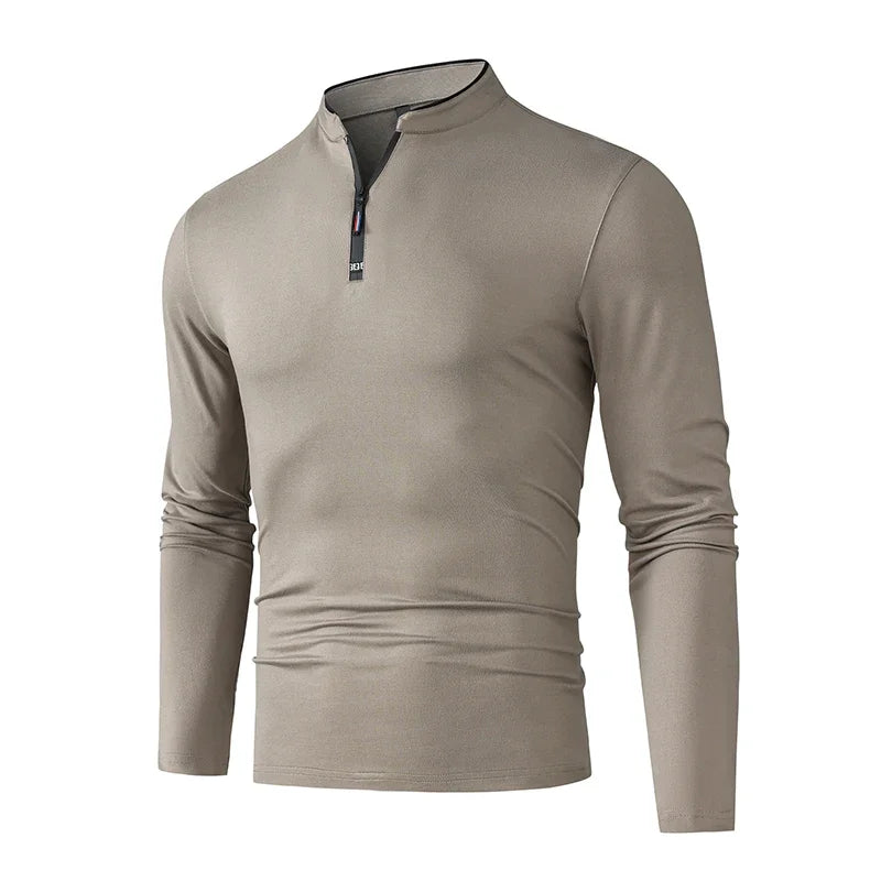 Halston Quarter-Zip Long Sleeve