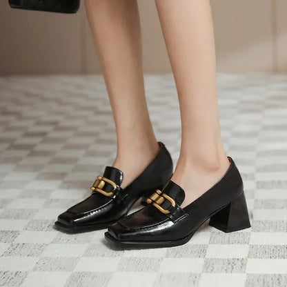 Clara Square-Toe Heels